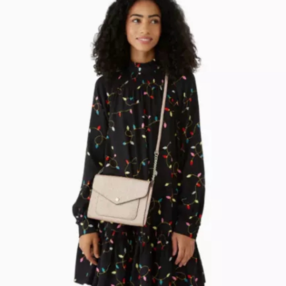NWT!!! Kate Spade Glitter Rose Gold Tinsel Crossbody